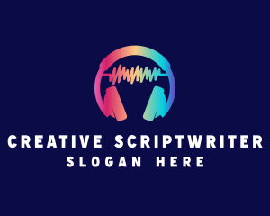 Modern Colorful Headset logo design