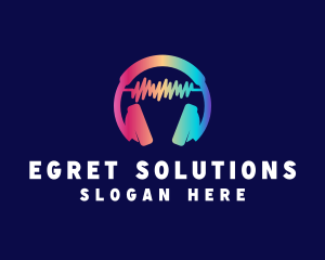 Modern Colorful Headset logo design