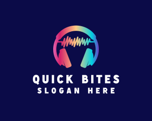 Modern Colorful Headset logo design