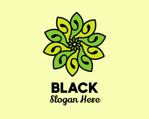 Landscaping - Organic Bright Green Flower logo design