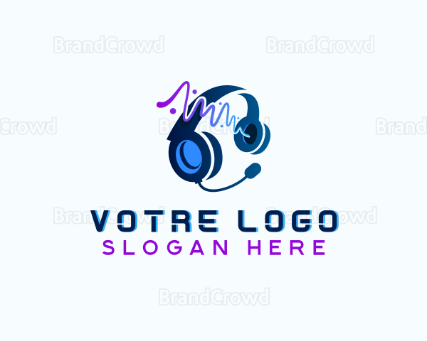 Audio Sound Headset Logo