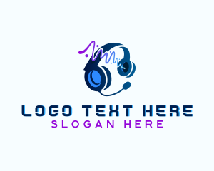 Studio - Audio Sound Headset logo design