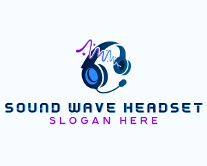 Headset - Audio Sound Headset logo design