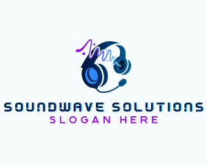 Audio - Audio Sound Headset logo design