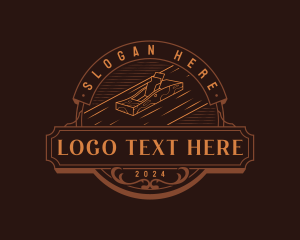 Tool - Carpentry  Planer Woodwork logo design