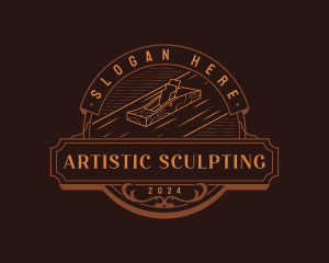 Sculpting - Carpentry  Planer Woodwork logo design