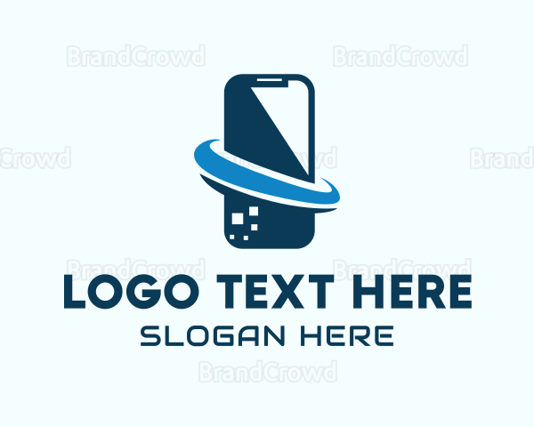 Mobile Phone Communication Logo