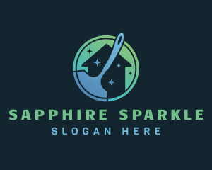 Sparkle House Squeegee logo design