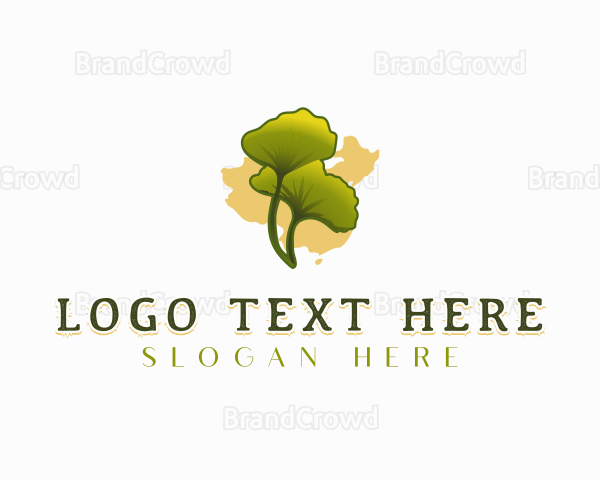 China Gingko Leaf Logo