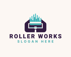 Paint Roller Refurbish logo design