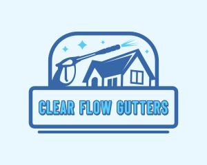 Gutter Roof Pressure Washer logo design