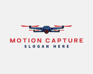 Footage - Surveillance Drone Camera logo design