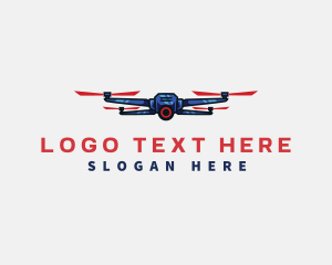 Drone - Surveillance Drone Camera logo design