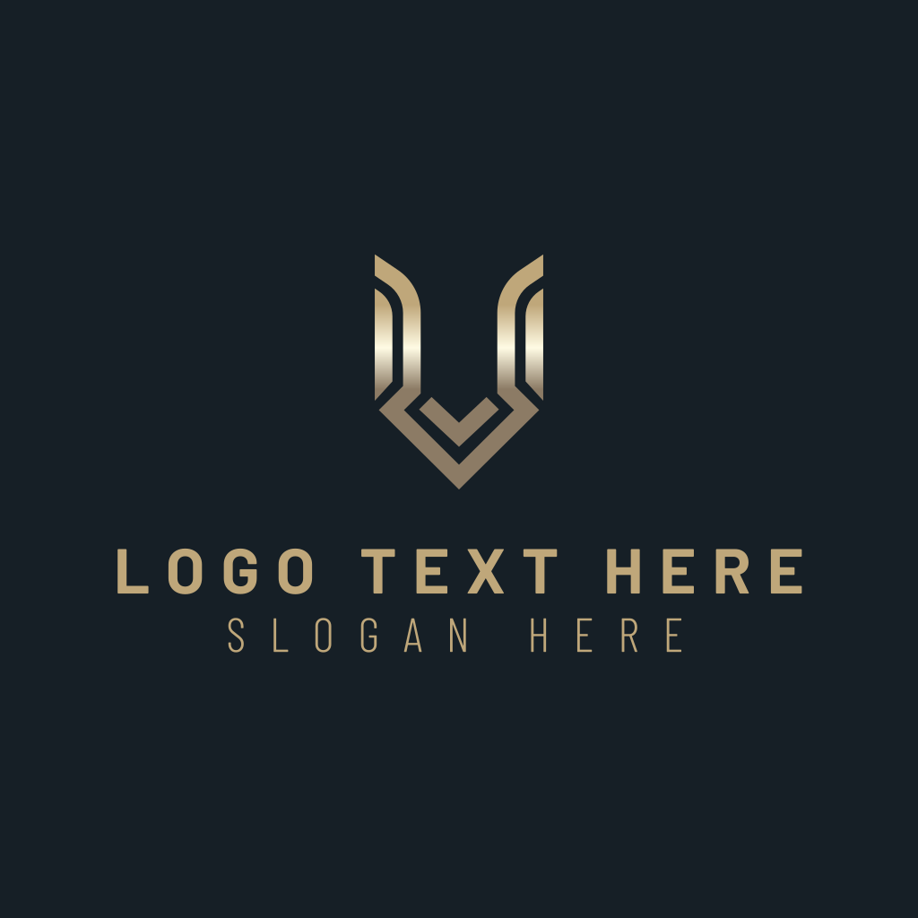 Metallic Gradient Arrow Letter V Logo | BrandCrowd Logo Maker