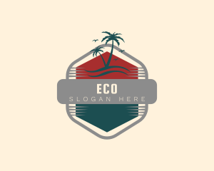 Holiday - Palm Tree Island logo design