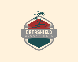 Holiday - Palm Tree Island logo design