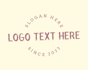 Handwritten - Round Texture Company logo design