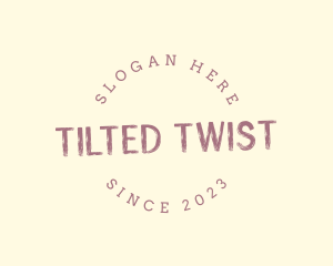 Tilted - Round Texture Company logo design