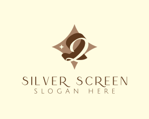 Star - Elegant Script Letter Q logo design