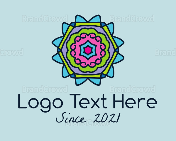 Colorful Kaleidoscope Decoration Logo