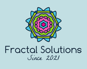 Fractal - Colorful Kaleidoscope Decoration logo design