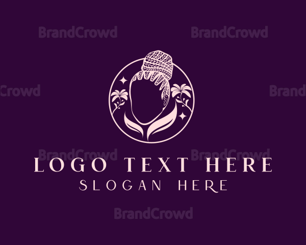 Braid Hair Woman Logo