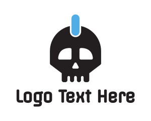 Pubg - Power Button Skull logo design