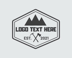 Axe - Outdoor Adventure Explore logo design