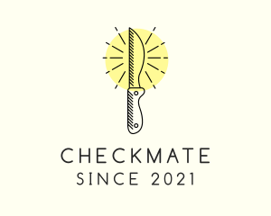 Chef Kitchen Knife logo design