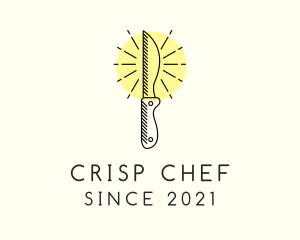 Chef Kitchen Knife logo design