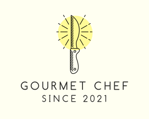 Chef - Chef Kitchen Knife logo design