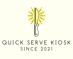 Chef Kitchen Knife logo design