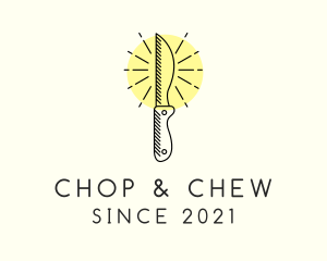 Chef Kitchen Knife logo design
