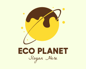 Takoyaki Donut Planet logo design