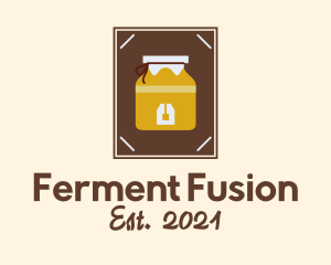 Teabag Fermentation Jar logo design