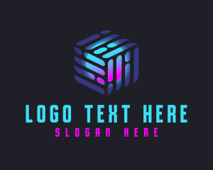 Square - Cube Tech Sphere logo design