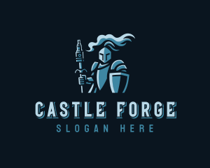 Medieval - Medieval Knight Vape logo design