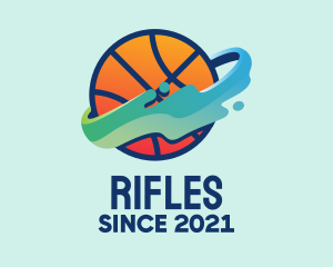 Basketball - Colorful Basketball Fluid logo design