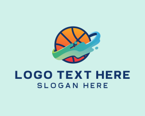 Colorful - Colorful Basketball Fluid logo design