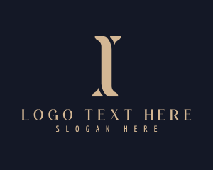 Advertising - Elegant Modern Agency Letter I logo design