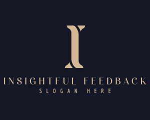 Elegant Modern Agency Letter I logo design