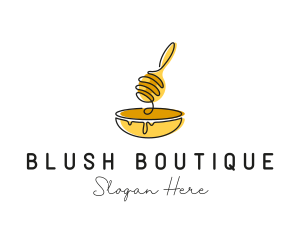 Honey Dipper Bowl Kitchen logo design