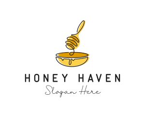 Honey Dipper Bowl Kitchen logo design