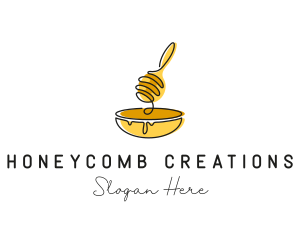 Honey Dipper Bowl Kitchen logo design