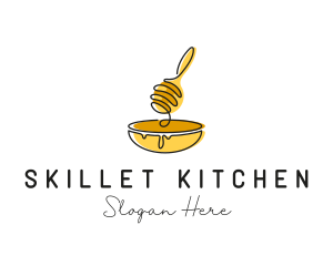 Honey Dipper Bowl Kitchen logo design