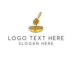 Honey Dipper Bowl Kitchen logo design