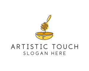 Honey Dipper Bowl Kitchen logo design