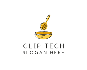 Honey Dipper Bowl Kitchen logo design