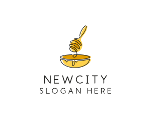 Honey Dipper Bowl Kitchen logo design