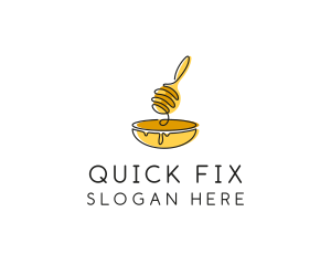 Honey Dipper Bowl Kitchen logo design